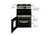 Belling MRA FARMHOUSE 60DF 60cm Dual Fuel Cooker - Cream Thumbnail