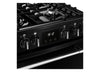 Belling MRA FARMHOUSE 60DF 60cm Dual Fuel Cooker - Black Thumbnail