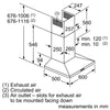 Bosch Series 4 DWQ66DM50B, Wall-mounted cooker hood Thumbnail